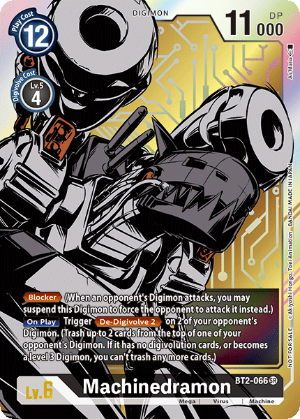 Machinedramon [BT2-066] (Arte alternativo) [Lanzamiento de la versión especial Booster 1.0] 