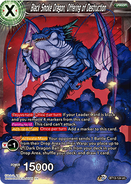 Dragón de Humo Negro, Ofrenda de Destrucción (Poco Común) (BT13-124) [Suprema Rivalidad] 