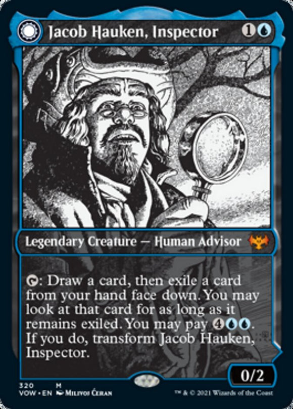 Jacob Hauken, inspector // La visión de Hauken (Showcase Eternal Night) [Innistrad: Crimson Vow] 