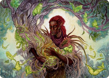 Tarjeta de arte del druida Círculo de los sueños [Serie de arte Dungeons &amp; Dragons: Adventures in the Forgotten Realms] 