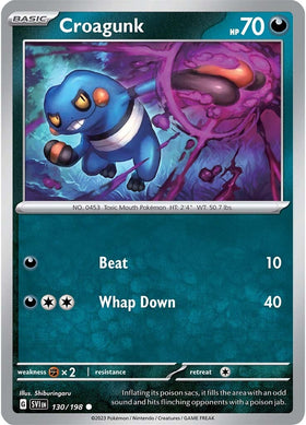 Croagunk (130/198) [Scarlet &amp; Violet: Conjunto básico] 