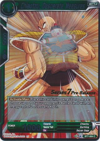 Chiaotzu, Medidas desesperadas (BT7-064_PR) [Promociones previas al lanzamiento de El asalto de los Saiyans] 