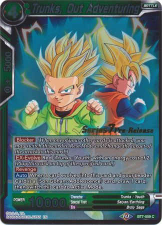 Trunks, de aventuras (BT7-059_PR) [Promociones previas al lanzamiento de El asalto de los Saiyans] 