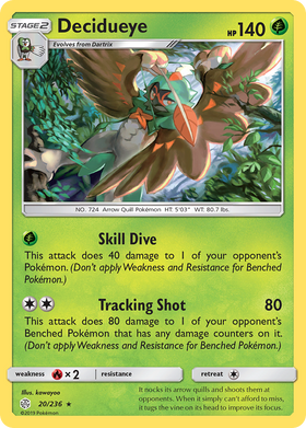 Decidueye (20/236) [Sol y Luna: Eclipse Cósmico] 