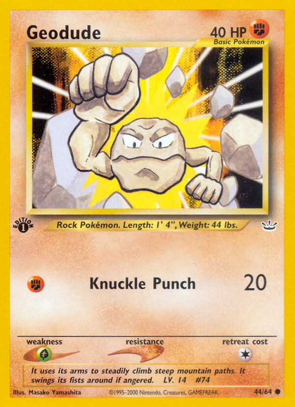 Geodude (44/64) [Neo Revelation 1.ª edición] 