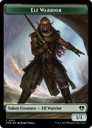 Elf Warrior // Cleric Double-Sided Token [Commander Masters Tokens]-1