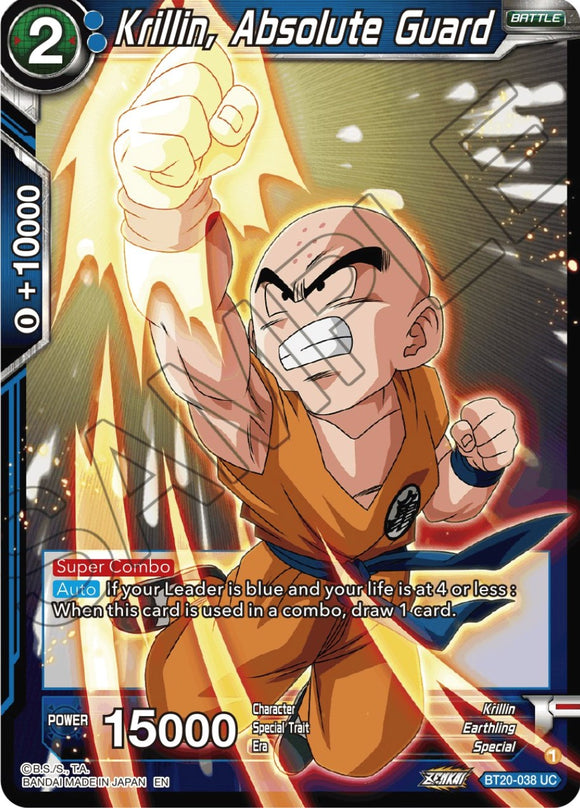 Krillin, Guardián Absoluto (BT20-038) [Poder Absorbido] 