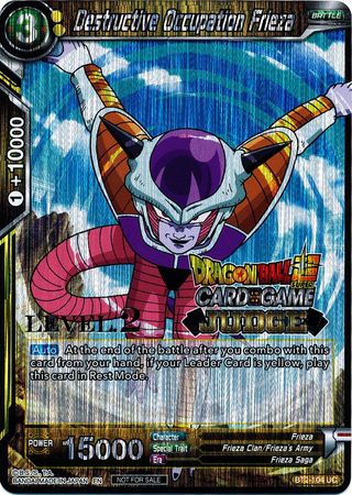 Ocupación destructiva Frieza (Nivel 2) (BT2-104) [Tarjetas de promoción de juez] 