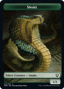 Snake // Hydra Double-Sided Token [Dominaria United Commander Tokens]-1