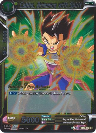 Cabba, rebosante de espíritu (BT7-082_PR) [Promociones previas al lanzamiento de El asalto de los Saiyans] 