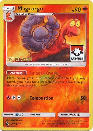 Magcargo (24/168) (1.er puesto en la promoción de la liga) [Sol y Luna: Tormenta celestial] 