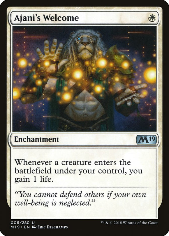Bienvenida de Ajani [Core Set 2019] 