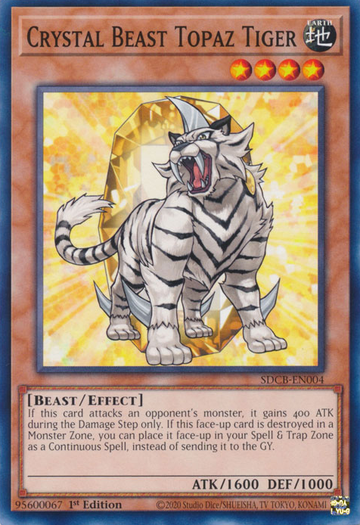 Bestia de cristal Tigre topacio [SDCB-EN004] Común 
