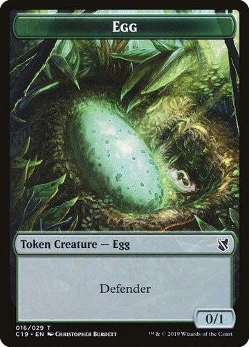 Centaur // Egg Double-Sided Token [Commander 2019 Tokens] - 0