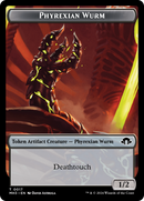 Phyrexian Wurm (0017) // Energy Reserve Double-Sided Token [Modern Horizons 3 Tokens]-1