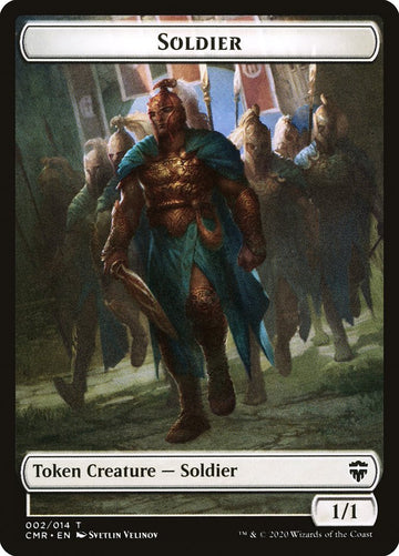 Dragon // Soldier Double-Sided Token [Commander Legends Tokens] - 0