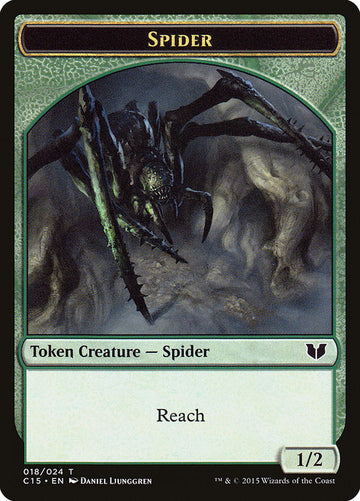 Bear // Spider Double-Sided Token [Commander 2015 Tokens] - 0