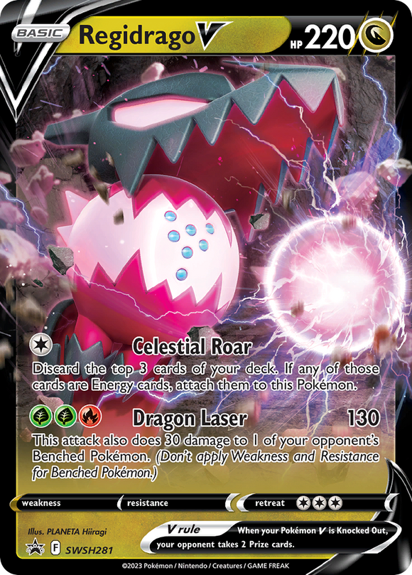 Regidrago V (SWSH281) (Tarjeta gigante) [Sword &amp; Shield: Black Star Promos] 