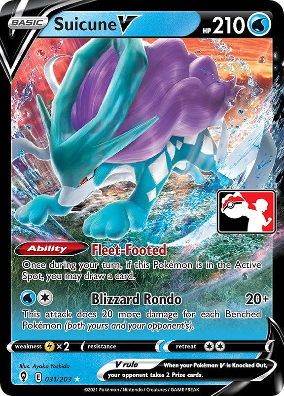 Suicune V (031/203) [Serie de paquetes de premios uno] 