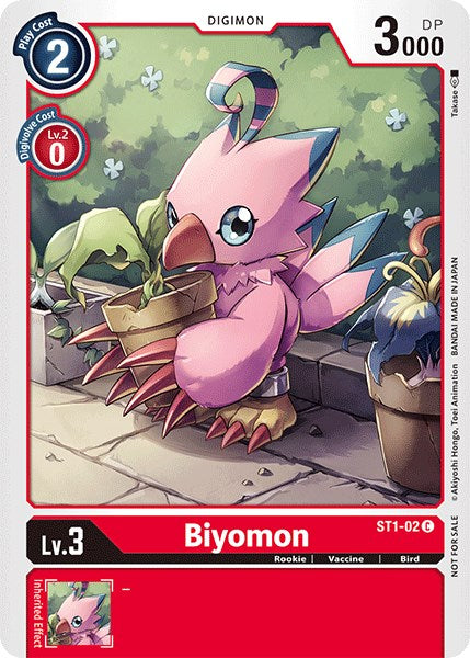Biyomon [ST1-02] (Paquete oficial del torneo vol. 3) [Mazo inicial: Promociones de Gaia Red] 