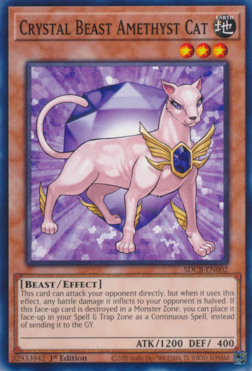 Bestia de cristal Gato amatista [SDCB-EN002] Común 