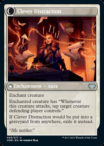 Distracting Geist // Clever Distraction [Innistrad: Crimson Vow] - 0
