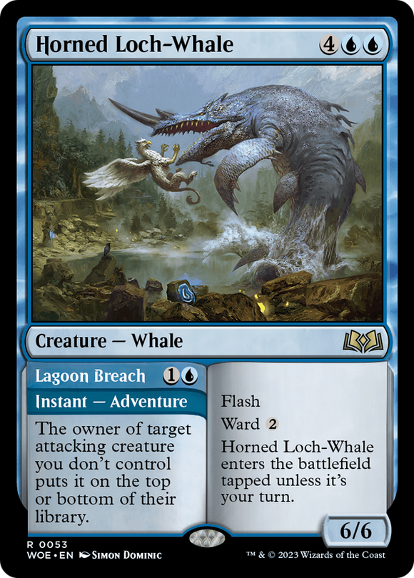 Ballena cornuda de lago // Brecha de la laguna [Wilds of Eldraine] 