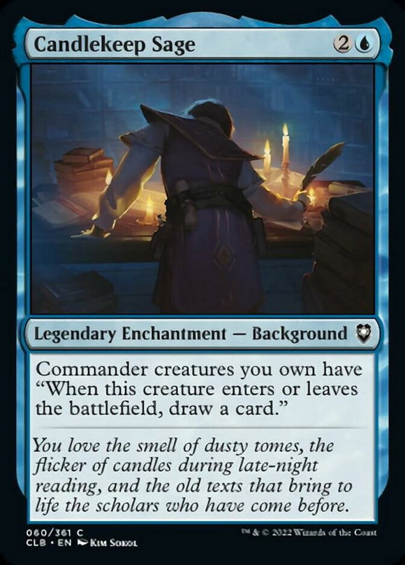 Sabio del Alcázar de la Vela [Commander Legends: Battle for Baldur's Gate] 
