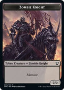 Zombie Knight // Goblin Double-Sided Token [Dominaria United Commander Tokens]-1