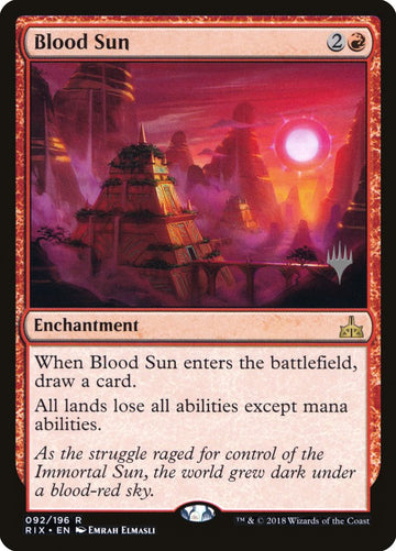 Paquete promocional de Blood Sun (Rivals of Ixalan) [Promociones] 
