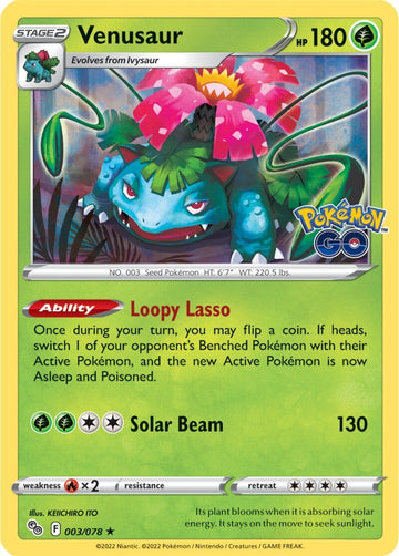 Venusaur (003/078) [Pokémon GO] 