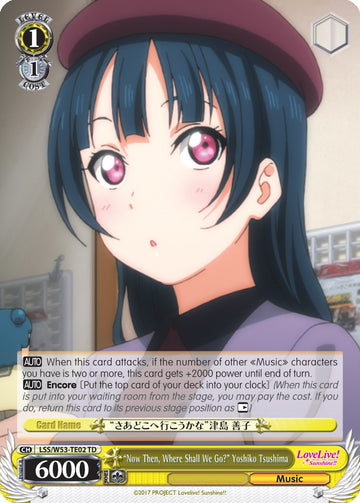 "Y ahora, ¿adónde vamos?" Yoshiko Tsushima (LSS/W53-TE02 TD) [Refuerzo adicional de Love Live! Sunshine!!] 