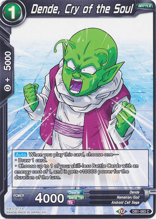Dende, Grito del Alma (DB1-083) [Dragon Brawl] 