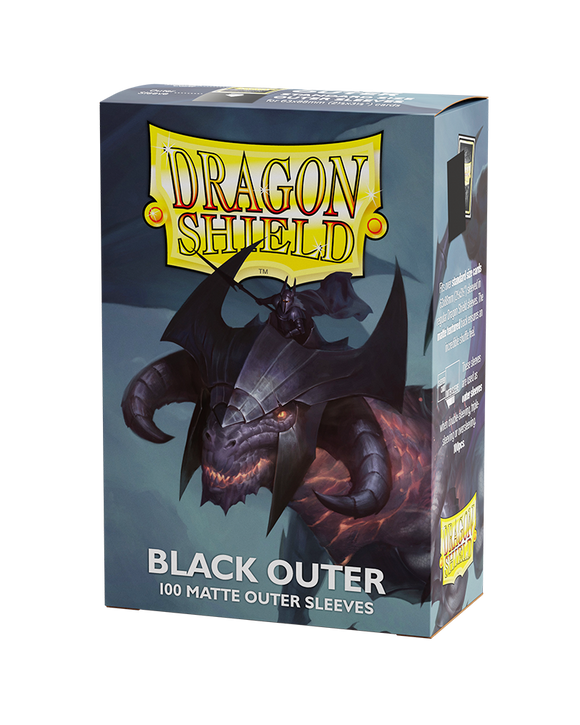Dragon Shield: fundas exteriores de 100 ct, color negro mate (estándar) 