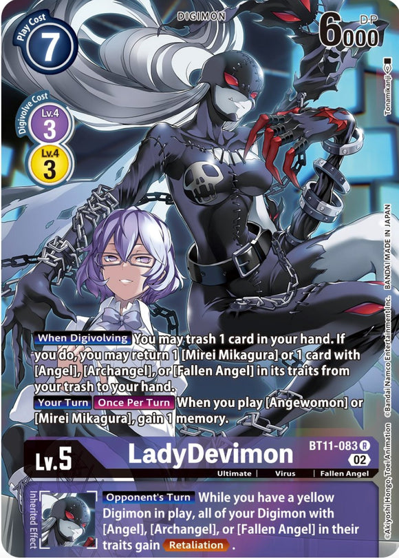 LadyDevimon [BT11-083] (Arte alternativo) [Fase dimensional] 