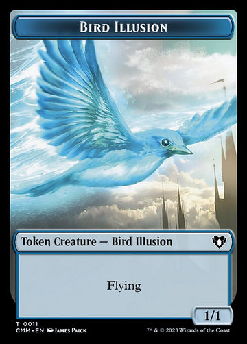 City's Blessing // Bird Illusion Double-Sided Token [Commander Masters Tokens] - 0