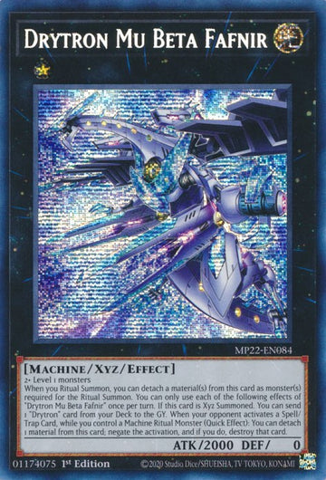 Drytron Mu Beta Fafnir [MP22-EN084] Prismático Secreto Raro 
