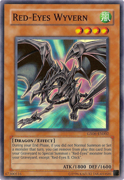Wyvern de ojos rojos [GX06-EN002] Súper raro 