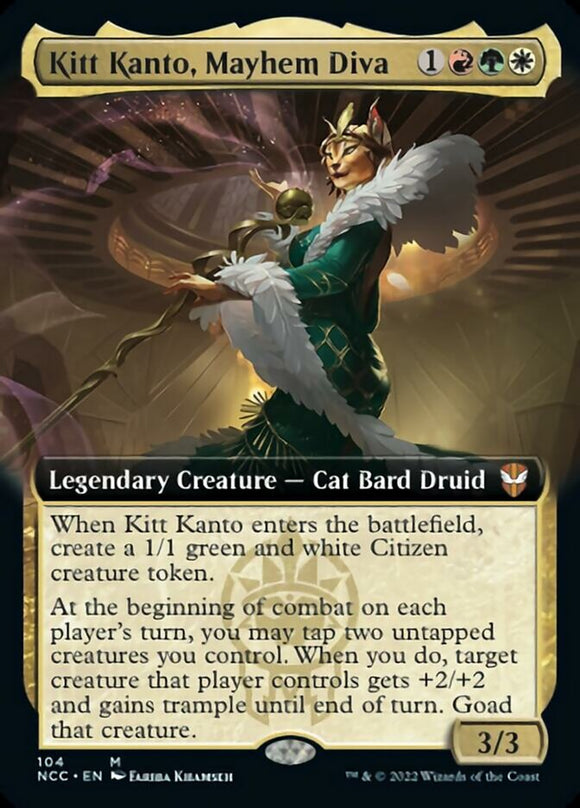 Kitt Kanto, Mayhem Diva (ilustración ampliada) [Streets of New Capenna Commander] 