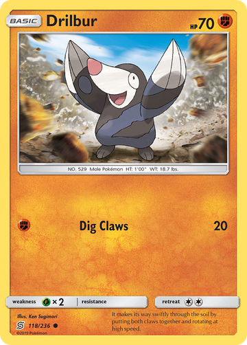 Drilbur (118/236) [Sol y Luna: Mentes unificadas] 