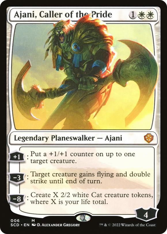 Ajani, el llamador de la manada [Mazos iniciales de Commander] 