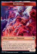 Clue // Elemental Double-Sided Token [Innistrad: Midnight Hunt Tokens]-2