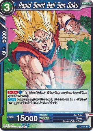 Son Goku Bola Espiritual Rápida (Baraja de Inicio - El Despertar) (SD1-04) [Batalla Galáctica] 