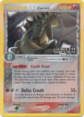 Tyranitar (16/113) (Especie Delta) (Estampado) [EX: Especie Delta] 