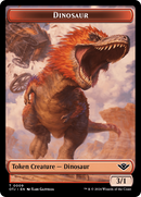 Dinosaur // Plot Double-Sided Token [Outlaws of Thunder Junction Tokens]-1