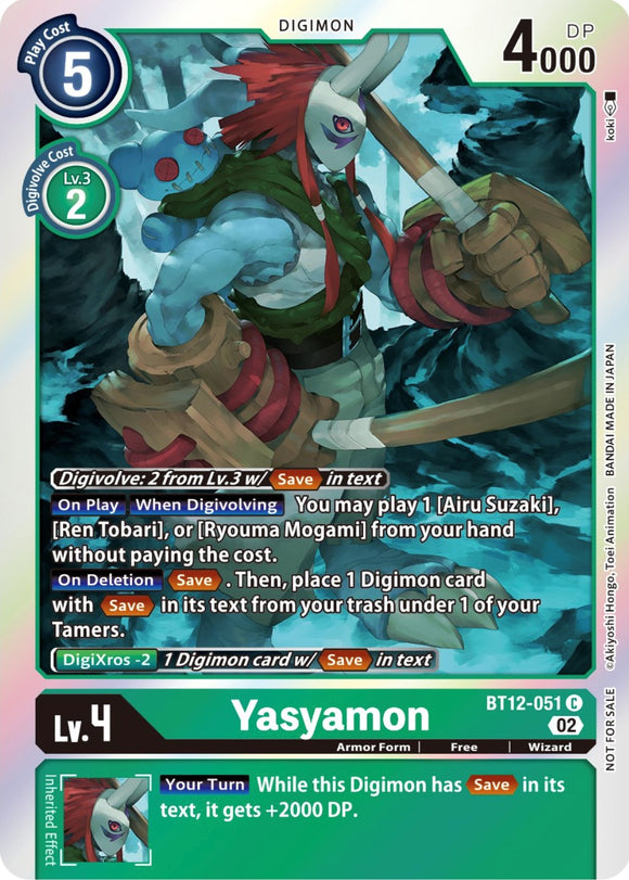 Yasyamon [BT12-051] (Box Topper) [A través del tiempo] 