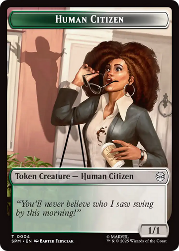 Copy // Human Citizen Double-Sided Token [Marvel's Spider-Man Tokens] - 0