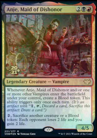 Anje, dama de la deshonra [Promociones de prelanzamiento de Innistrad: Crimson Vow] 