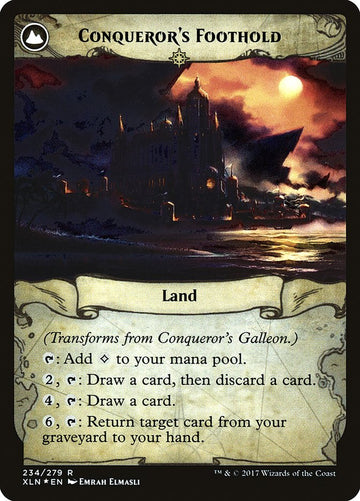 Conqueror's Galleon // Conqueror's Foothold [Ixalan Prerelease Promos] - 0