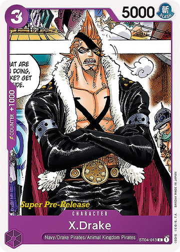 X. Drake [Super Mazo de inicio de prelanzamiento: Piratas del Reino Animal] 